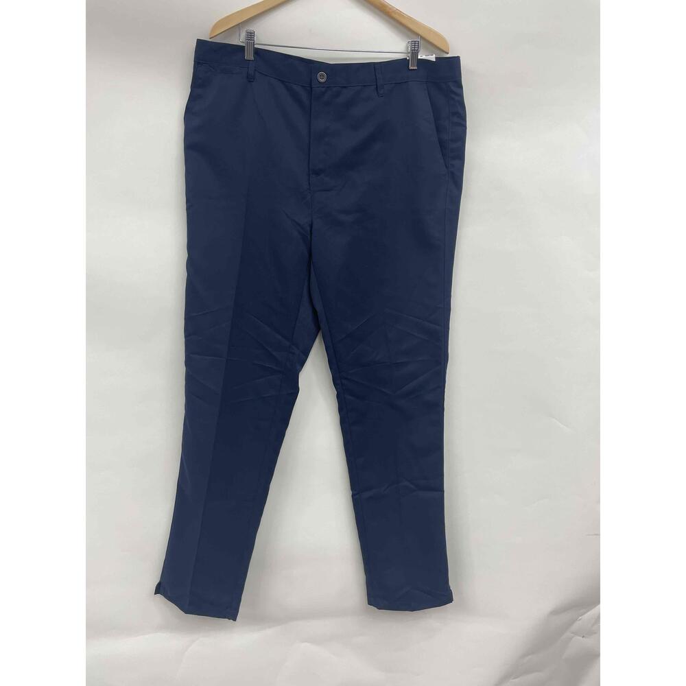 NWT Slazenger A91683 Blue Flat Front Golf Pants Dress Style Mens‎ 40W 33L